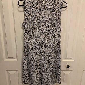 H&M Black and White Midi Dress